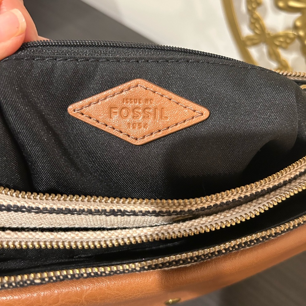 Fossil Devon Crossbody Handbag Euc - image 3